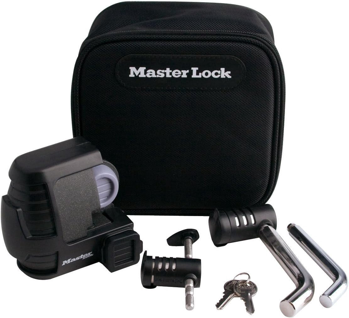 Master Lock 3794DAT Trailer Coupler and Receiver Lock Kit - full product view | AAA Trailer