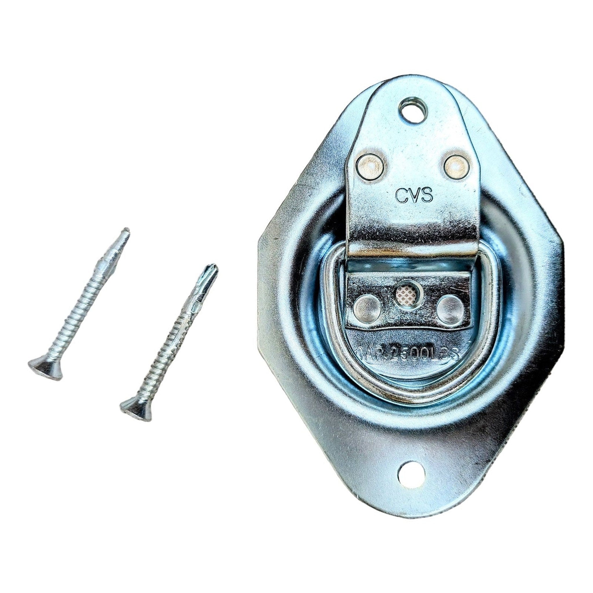 Heavy-Duty Recessed D-Ring Tie Down Anchor for Trailer Floors & Walls - full product view | AAA Trailer
